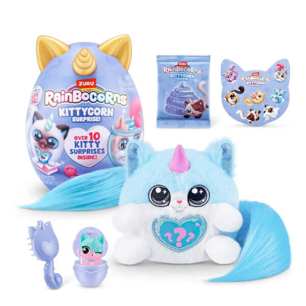Zuru Rainbocorns - Kittycorn Surprise 10+ Surprises Fluffy Tail - Series 9 - Image 4