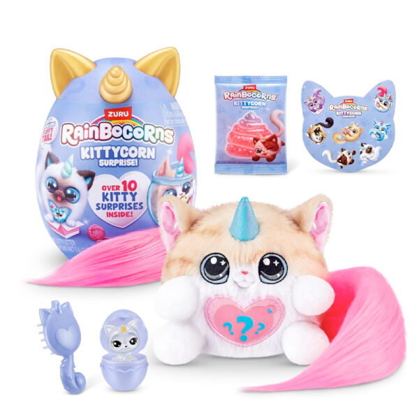 Zuru Rainbocorns - Kittycorn Surprise 10+ Surprises Fluffy Tail - Series 9 - Image 5