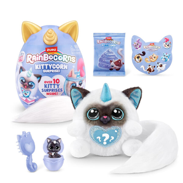 Zuru Rainbocorns - Kittycorn Surprise 10+ Surprises Fluffy Tail - Series 9 - Image 6