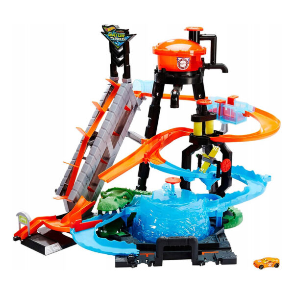 Mattel Hot Wheels Color Shifters Ultimate Gator Car Was Playset, With 1 Color Shifters 1:64 - Image 5