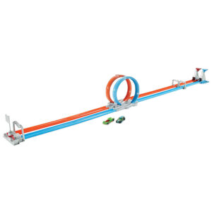 Mattel Hot Wheels Double Loop Dash Track Set