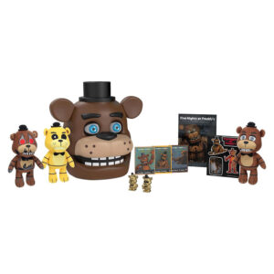 PhatMojo - Animatronic Games: Five Nights at Freddy''s - 10th Anniversary Freddy Bundle Includes: (Stickers - Posters - 3 Cards - 3 Plush - 2 Microfigures) (Lights & Sounds) (HB1301)