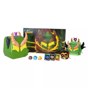 PhatMojo - Blox Fruits Games: Roblox - Dragon Collector Bundle Includes: (2 DLC Codes - 1 Exclusive 8 Inch Plush - 1 Mystery 4 Inch Plush - 2 Mini Figure - 1 Collectable Poster - 3 Collectable Cards - Coin Bank) (HB3301)