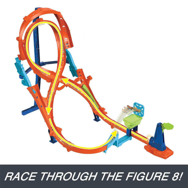Mattel Hot Wheels Action Figure-8 Track Set With 1 Hot Wheels Toy Car - Image 4