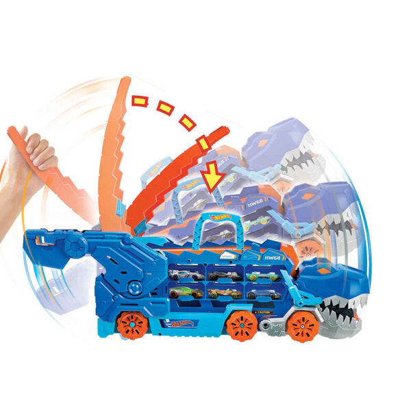 Mattel Hot Wheels Transforming City T-Rex Ultimate Hauler - Image 3