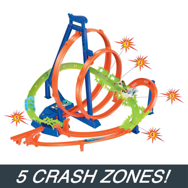 Mattel Hot Wheels Epic Crash Dash Track Set - Image 3