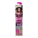Mattel Barbie Fashion Doll With Straight Blonde Hair Wearing Removable Pink Dress & Shoes With Logo Print