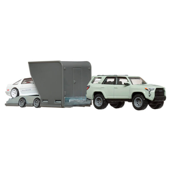 Mattel Hot Wheels  Team Transport Truck & Race Car - ''18 Toyota 4Runner & 89 Toyota Supra (Group FLF56)