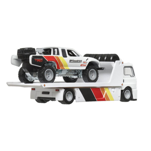 Mattel Hot Wheels  Team Transport Truck & Race Car - Fleet Street & Toyota Pff-Road Truck (Group FLF56) - Image 3