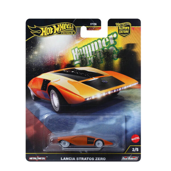 Mattel Hot Wheels Premium - Car Culture Collectable - Lancia Stratos Zero (Group FPY86) - Image 2