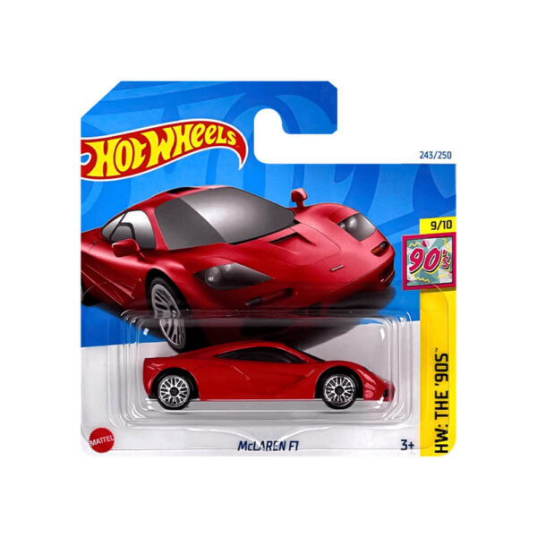 Hot Wheels - McLAREN F1 - HW: The ´90s 9/10 - HTB11 - Short Card - Super Sports Car - Red - Mattel 2024-1:64 - Image 2