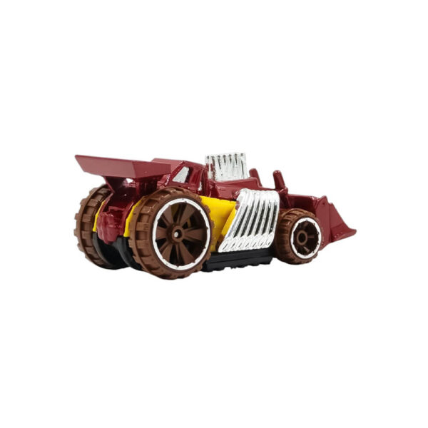 Hot Wheels Speed Dozer (Red, Yellow, Chrome & Brown Let's Race) 5/10 HW Metro - 2024-147/250 (Short Card) - HTF03 - Image 3
