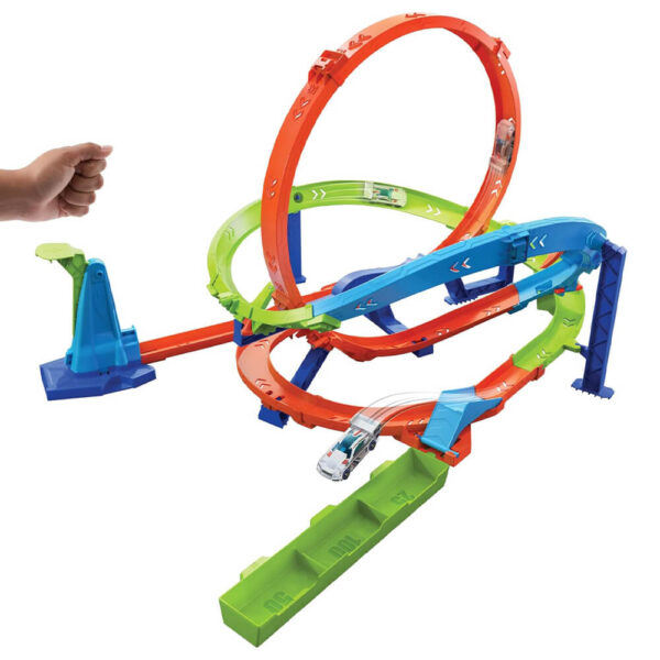 Mattel Hot Wheels Action Loop Cyclone Challenge Track Set - Image 3
