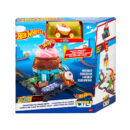 Mattel Hot Wheels City Track Set With 1 Hot Wheels Car, Ice Cream Shop Playset