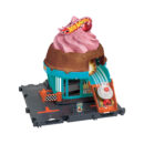 Mattel Hot Wheels City Track Set With 1 Hot Wheels Car, Ice Cream Shop Playset