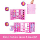 Mattel Barbie Dream Closet Toy Playset With Fashion Doll, CloThes, & Accessories, 3-Ft-Wide With 25+ Pieces