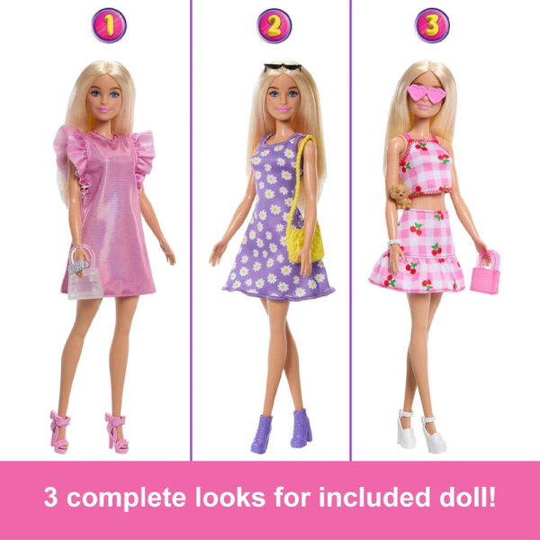 Mattel Barbie Dream Closet Toy Playset With Fashion Doll, CloThes, & Accessories, 3-Ft-Wide With 25+ Pieces - Image 4