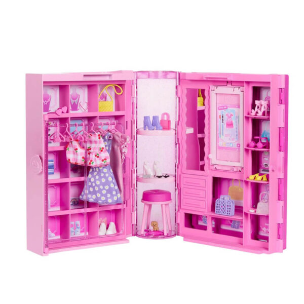 Mattel Barbie Dream Closet Toy Playset With Fashion Doll, CloThes, & Accessories, 3-Ft-Wide With 25+ Pieces - Image 7