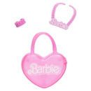Mattel Barbie 28-in Blonde Fashion Doll with Removable Fashions, Pink Top, Denim Skirt, & Cowboy Boots, Necklace and Purse Accessory