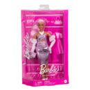 Mattel Barbie Deluxe Style Doll #1 in Glossy Pink Barbiecore Dress With Velvet Gloves, Pink Hair