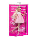 Mattel Barbie Deluxe Style Doll #3 in Pastel Pink Barbiecore Dress With Oversized Bow, Blond Hair