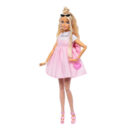 Mattel Barbie Deluxe Style Doll #3 in Pastel Pink Barbiecore Dress With Oversized Bow, Blond Hair