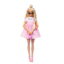 Mattel Barbie Deluxe Style Doll #3 in Pastel Pink Barbiecore Dress With Oversized Bow, Blond Hair