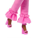 Mattel Barbie Deluxe Style Doll #4 in Soft Pink Jumpsuit, Pink And Brown Braided Hair