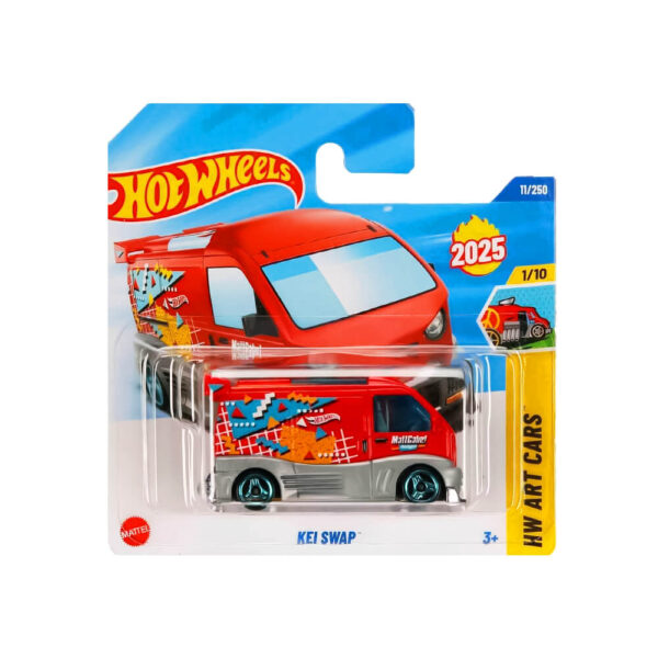 HOT WHEELS 2025 KEI SWAP RED 11/250 HYW14 HW ART CARS MATT GABE DESIGN NEW MODEL - Image 2