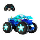Hot Wheels Monster Trucks Remote Control Car, 1:15 Scale Mega-Wrex Alive Battery-Powered RC Vehicle with Lights & Sounds