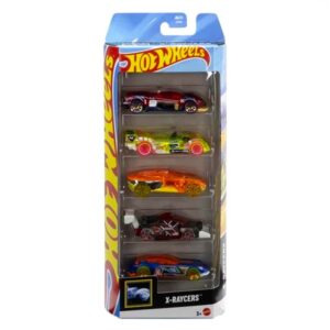Hot Wheels  XRaycers 2025 (Turbine Sublime, Forward Force, Rising Heat, Hi-Tech Missile & Gazella GT) 5 Vehicle Pack (JBJ74)