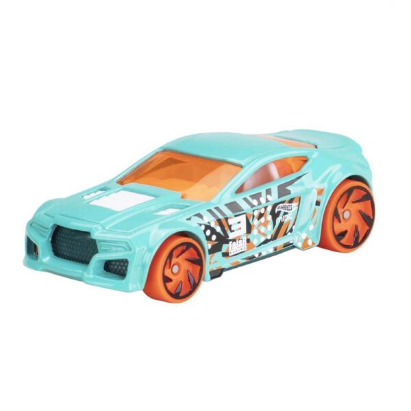 Hot Wheels  Stunt Tracks (Scoopa Di Fuego, La Fasta,  Rev Rod,  Torque Twister & Lightnin Bug)  5 Vehicle Pack (JBJ81) - Image 3