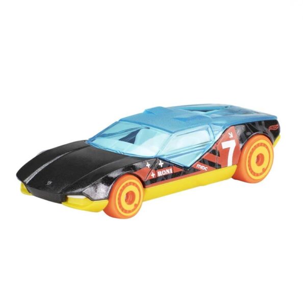 Hot Wheels  Stunt Tracks (Scoopa Di Fuego, La Fasta,  Rev Rod,  Torque Twister & Lightnin Bug)  5 Vehicle Pack (JBJ81) - Image 4
