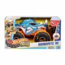Mattel Hot Wheel RC Monster Trucks Rhinomite in 1:24 Scale, Battery-Powered Remote-Control Toy Truck