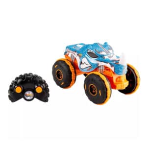 Mattel Hot Wheel RC Monster Trucks Rhinomite in 1:24 Scale, Battery-Powered Remote-Control Toy Truck
