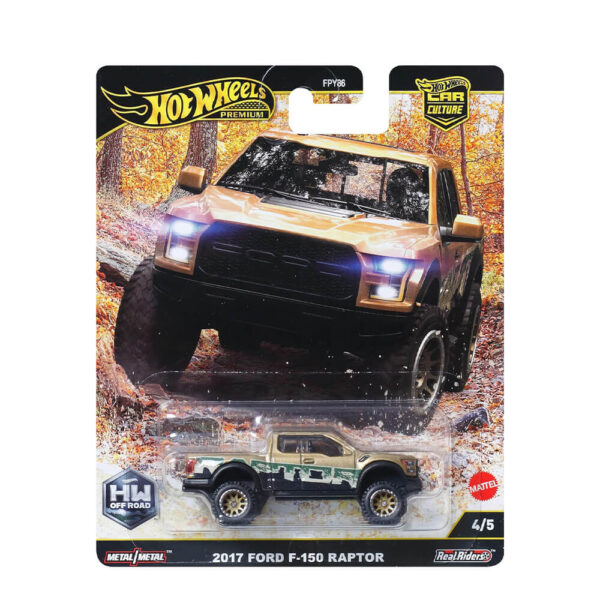 Mattel Hot Wheels Premium - Car Culture Collectable - 2017 Ford F-150 Raptor (Group FPY86) - Image 2