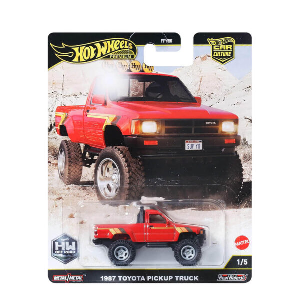Mattel Hot Wheels Premium - Car Culture Collectable - 1987 Toyota Pickup Truck (Group FPY86) - Image 2