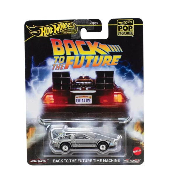 Mattel Hot Wheels Premium - Back to The Future Time Machine (Group HXD63) - Image 2
