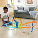 Mattel Hot Wheels Rapid Launch & Loop Playset With 1:64 Scale Die-Cast Toy Car, Crash & Track Set