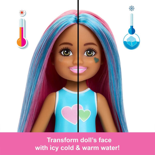Mattel Barbie Chelsea Pop Reveal Shakes Series Doll With Scent & Color Change - Image 3
