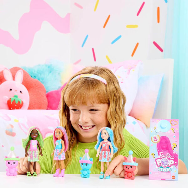 Mattel Barbie Chelsea Pop Reveal Shakes Series Doll With Scent & Color Change - Image 5