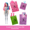 Mattel Barbie Color Reveal Fashion Doll & Accessories with 6 Surprises, Disco Star Series with Metallic Shine & Color-Change Bodice