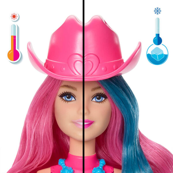 Mattel Barbie Color Reveal Fashion Doll & Accessories with 6 Surprises, Disco Star Series with Metallic Shine & Color-Change Bodice - Image 6