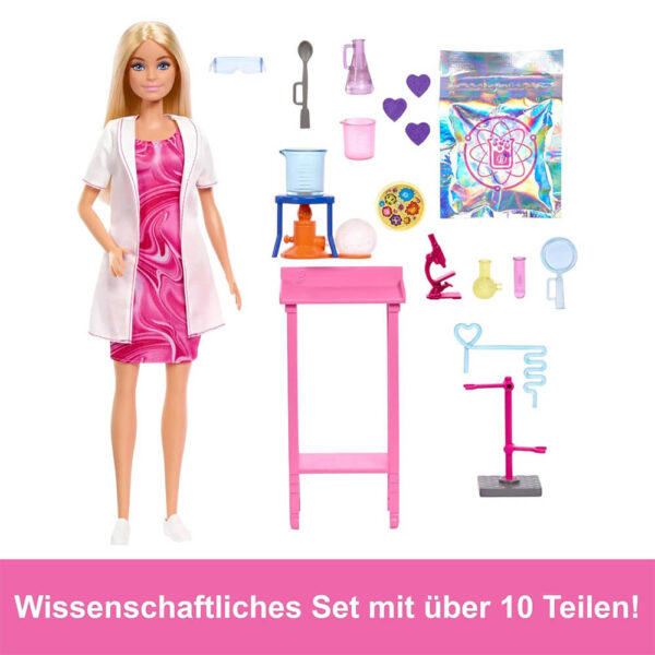 Mattel Barbie Scientist Doll And Accessories With Blonde Fashion Doll, Lab Table, & Color-Change Accessories - Image 3