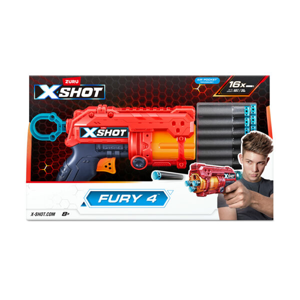 ZURU XSHOT EXCEL FURY 4 (16Darts) - Image 2