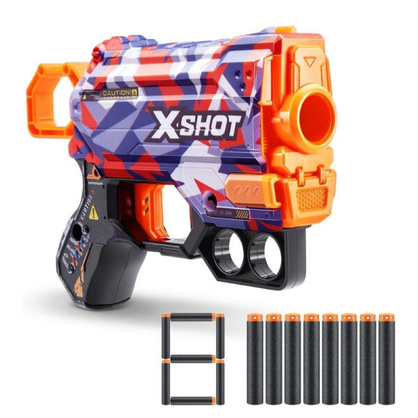 ZURU XSHOT SKINS MENACE (8 Darts) MALICE (36515)