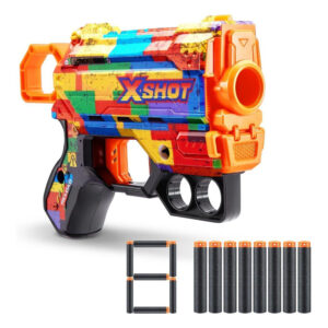 ZURU XSHOT SKINS MENACE (8 Darts) STRIPER (36515)