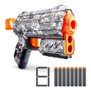 ZURU XSHOT SKINS FLUX (8 DARTS) ILLUSTRATE (36516)