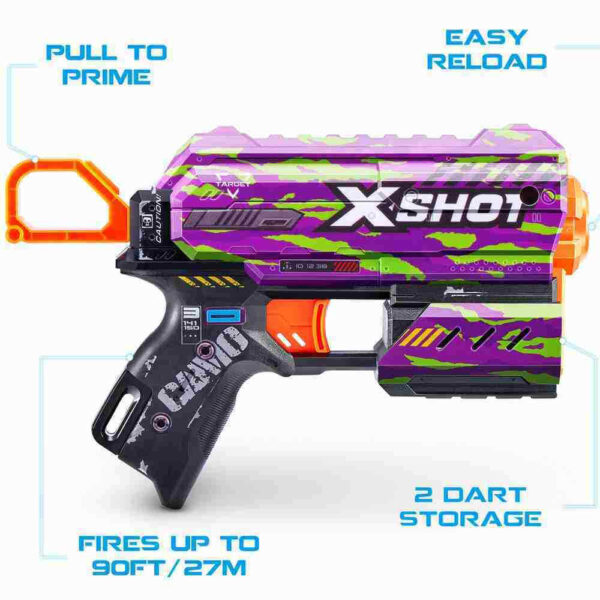ZURU XSHOT SKINS FLUX (8 DARTS) CRUCIFER (36516) - Image 3