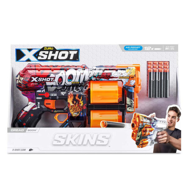 ZURU XSHOT SKINS DREAD (12 DARTS) BOOM (36517) - Image 2